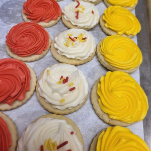 Chiefs Color Scheme Mini Sugar Cookies