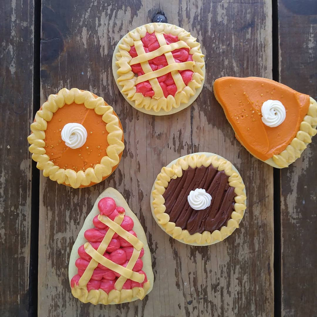 Decorated Pie Cookies